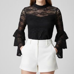 Black Lace Women's Top